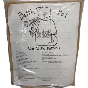 Bottle Pal Cat With Mittens Sewing Kit By Foothill Fabrications Carousel Crafts
